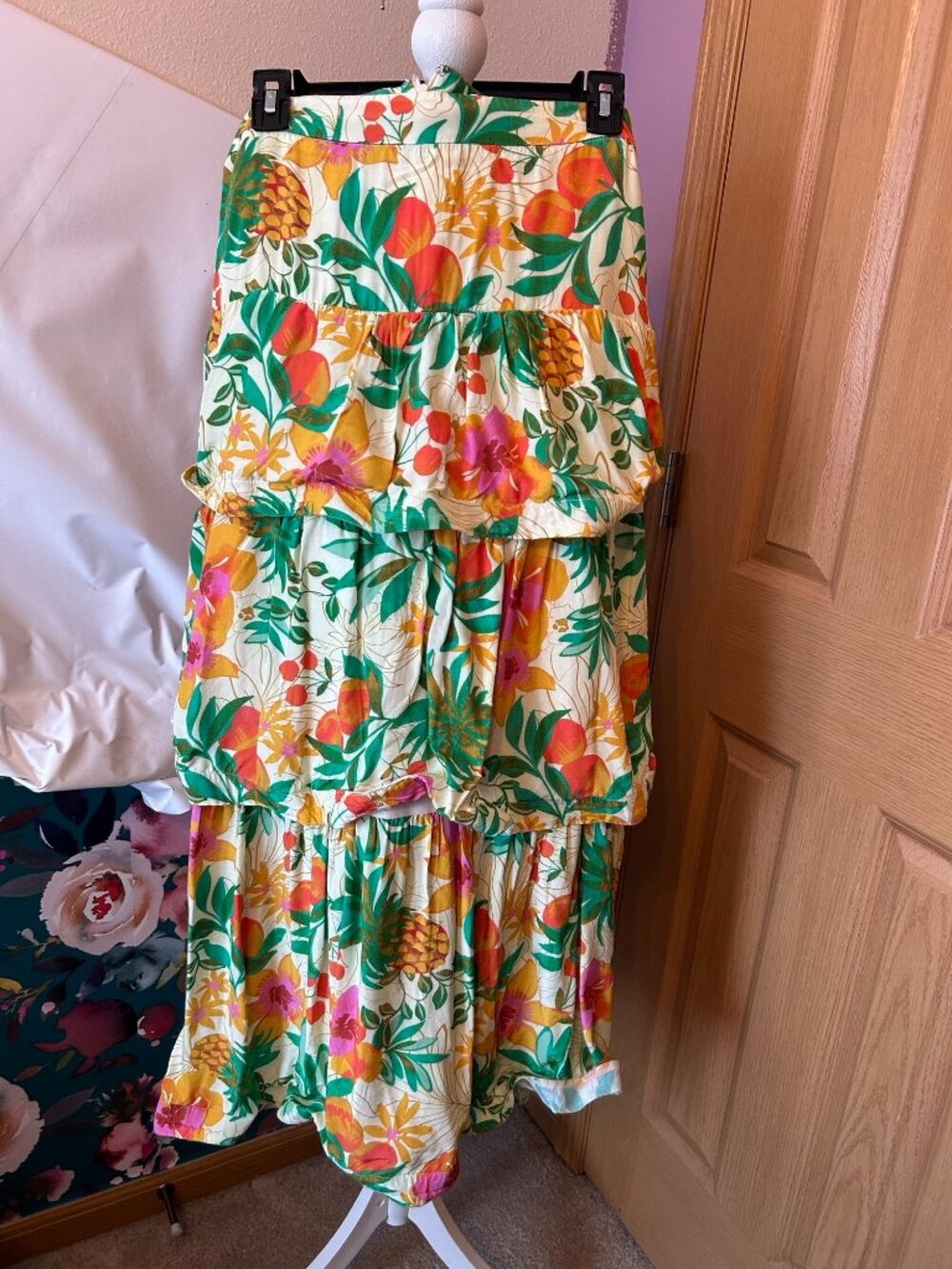 NWOT Tiered Midi-Maxi skirt